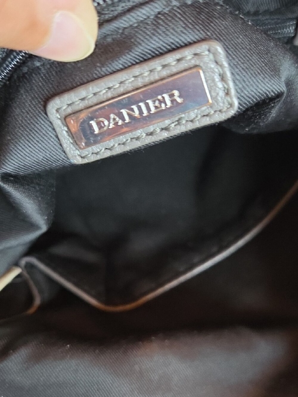 Danier Dark Gray/Charcoal Leather Crossbody Bag - Picture 11 of 12